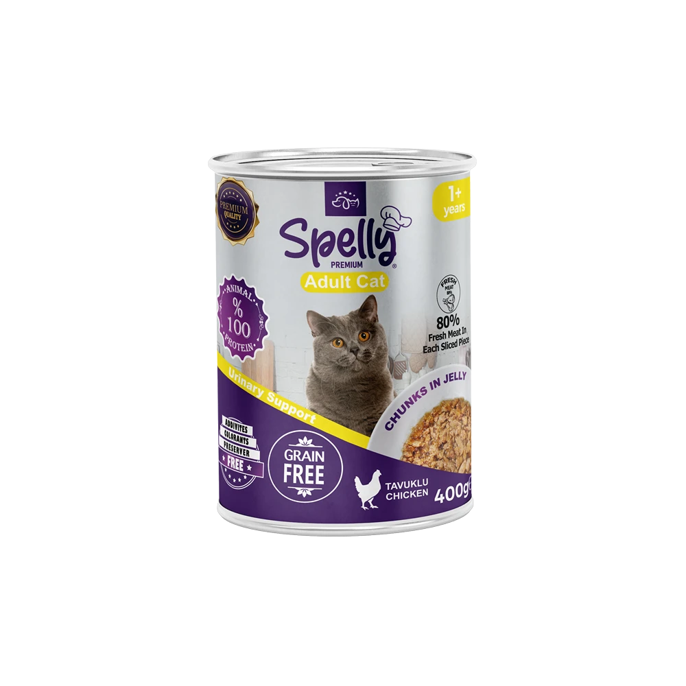 Spelly Jöleli Yetişkin Kedi Maması Tavuklu