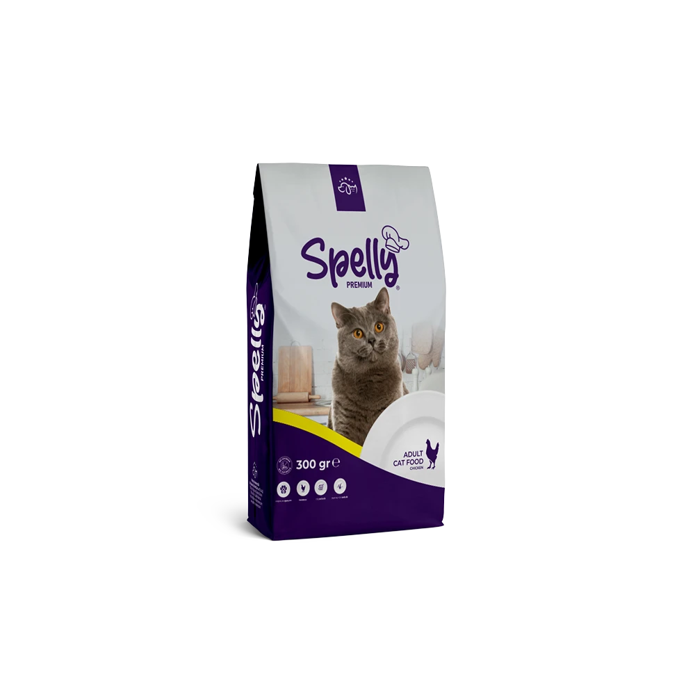 Spelly Yetişkin Kedi Maması Tavuklu 300gr