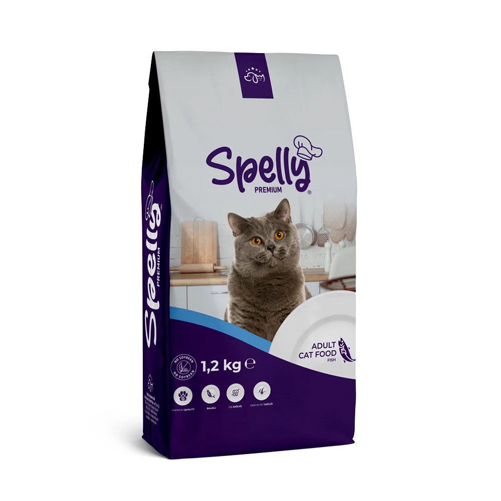 Spelly Yetişkin Kedi Maması Balıklı 1,2kg
